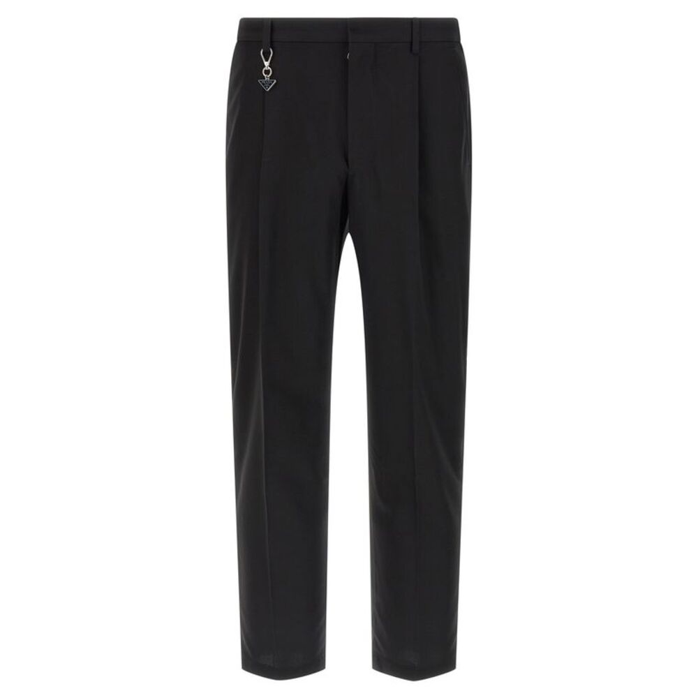 Prada Black Cotton Casual Men's Pants
